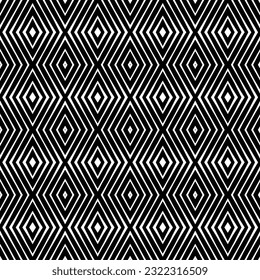 Background with abstract shapes. Black and white texture. Monochrome repeating pattern  for decor, fabric, cloth.