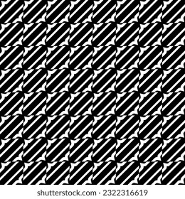 Background with abstract shapes. Black and white texture. Monochrome repeating pattern  for decor, fabric, cloth.