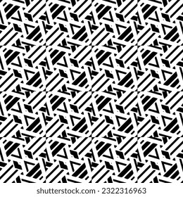 Background with abstract shapes. Black and white texture. Monochrome repeating pattern  for decor, fabric, cloth.
