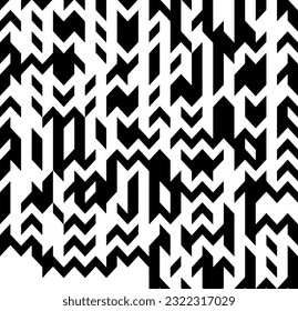 Background with abstract shapes. Black and white texture. Monochrome repeating pattern  for decor, fabric, cloth.