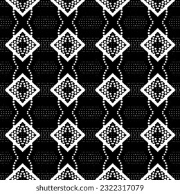 Background with abstract shapes. Black and white texture. Monochrome repeating pattern  for decor, fabric, cloth.