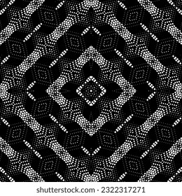 Background with abstract shapes. Black and white texture. Monochrome repeating pattern  for decor, fabric, cloth.