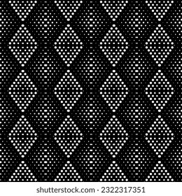 Hintergrund mit abstrakten Formen. Schwarz-Weiß-Textur. Monochrome Wiederholmuster für Dekoration, Stoff, Stoff.