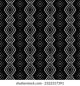 Background with abstract shapes. Black and white texture. Monochrome repeating pattern  for decor, fabric, cloth.