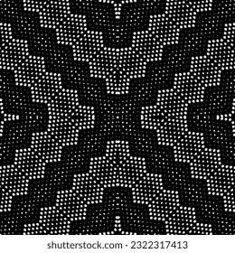 Background with abstract shapes. Black and white texture. Monochrome repeating pattern  for decor, fabric, cloth.