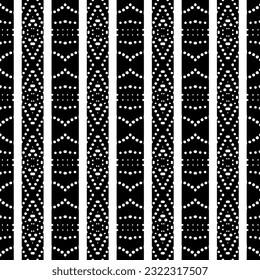 Background with abstract shapes. Black and white texture. Monochrome repeating pattern  for decor, fabric, cloth.