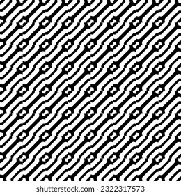 Background with abstract shapes. Black and white texture. Monochrome repeating pattern  for decor, fabric, cloth.