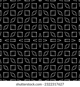 Background with abstract shapes. Black and white texture. Monochrome repeating pattern  for decor, fabric, cloth.