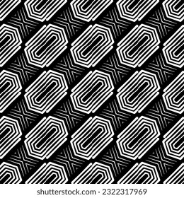 Background with abstract shapes. Black and white texture. Monochrome repeating pattern  for decor, fabric, cloth.