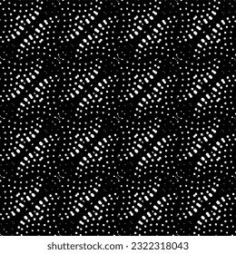 Fondo con formas abstractas. Textura en blanco y negro. Patrón de repetición monocromo para la decoración, tela, tela.