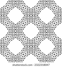 Background with abstract shapes. Black and white texture. Monochrome repeating pattern  for decor, fabric, cloth.