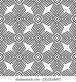 Background with abstract shapes. Black and white texture. Monochrome repeating pattern  for decor, fabric, cloth.
