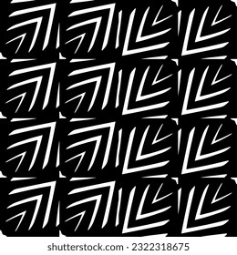Background with abstract shapes. Black and white texture. Monochrome repeating pattern  for decor, fabric, cloth.