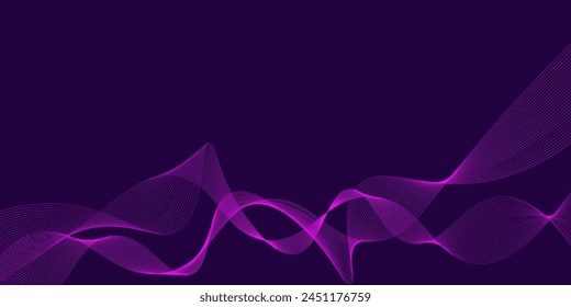 Background with abstract shapes in the form of thin curved lines. For website, covers, branding, business cards, gift cards. Vector design