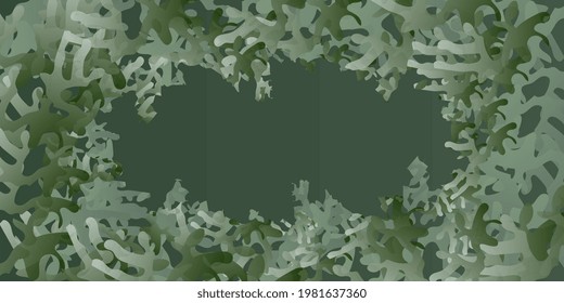 Background with abstract shapes. Gradient curly cover. Vector illustration