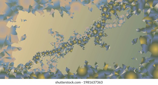 Background with abstract shapes. Gradient curly cover. Vector illustration