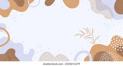 Background with abstract shapes. Modern minimalism trendy pattern background. Vector background.