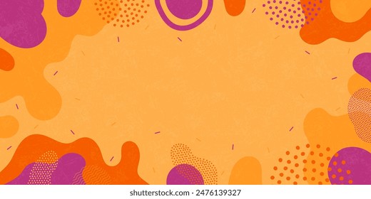 Background with abstract shapes. Modern minimalism trendy pattern background. Vector background.