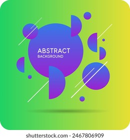 Background with abstract shapes. A template for design and creativity. The composition of the figures. The illustration is in a modern style, simple and concise design.