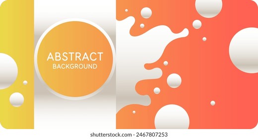 Background with abstract shapes. A template for design and creativity. The composition of the figures. The illustration is in a modern style, simple and concise design.