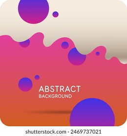 Background with abstract shapes. A template for design and creativity. The composition of the figures. The illustration is in a modern style, simple and concise design.