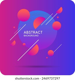 Background with abstract shapes. A template for design and creativity. The composition of the figures. The illustration is in a modern style, simple and concise design.