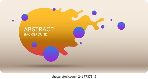 Fondo con Formas abstractas. Una Plantilla de diseño y creatividad. La composición de las cifras. La ilustración está en un estilo moderno, diseño simple y conciso.