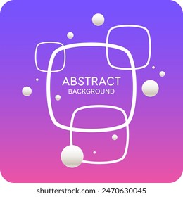 Background with abstract shapes. A template for design and creativity. The composition of the figures. The illustration is in a modern style, simple and concise design.