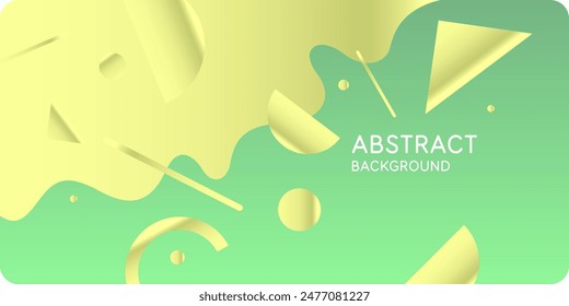 Background with abstract shapes. A template for design and creativity. The composition of the figures. The illustration is in a modern style, simple and concise design.