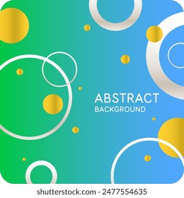 Background with abstract shapes. A template for design and creativity. The composition of the figures. The illustration is in a modern style, simple and concise design.