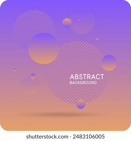 Background with abstract shapes. A template for design and creativity. The composition of the figures. The illustration is in a modern style, simple and concise design.