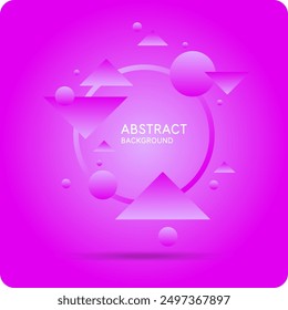 Background with abstract shapes. A template for design and creativity. The composition of the figures. The illustration is in a modern style, simple and concise design.