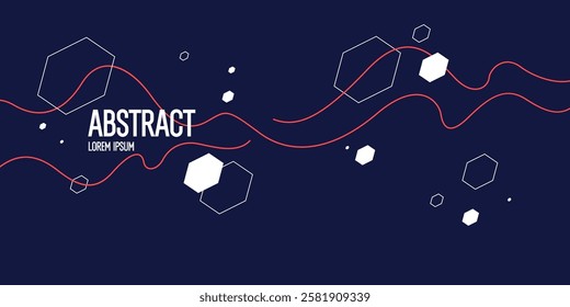 Background with abstract shapes. A template for design and creativity. The composition of the figures. The illustration is in a modern style, simple and concise design.