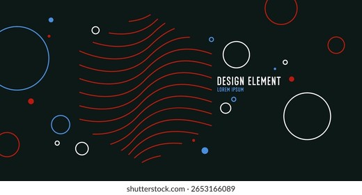 Fondo con Formas abstractas. Una Plantilla para el diseño y la creatividad. La composición de las figuras. La ilustración está en un estilo moderno, diseño simple y conciso.
