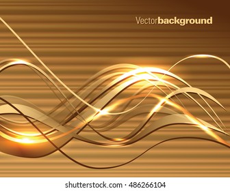 Background. Abstract Shiny Orange Illustration.