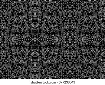 Background abstract. Simple ornament. Monogram circles. Vector texture can be used for web design, wallpapers, textile, interior, printed products and other.