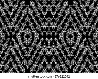 Background abstract. Simple seamless ornament. Monogram lace style. Vector texture can be used for web design, wallpapers, textile, printed products and other.