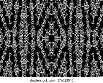 Background abstract. Simple seamless ornament. Monogram lace style. Vector texture can be used for web design, wallpapers, textile, printed products and other.
