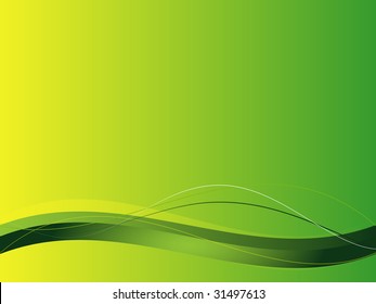 Background with abstract smooth lines, a grid and waves