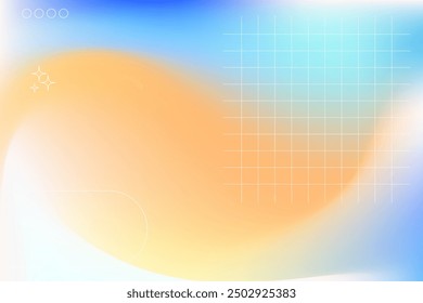 Background abstract soft screen Fluid holographic blurred round Iridescent minimalist style modern bright dynamic shapes Pearlescent mesh  for brochures, posters, banners, cards, print, web media.