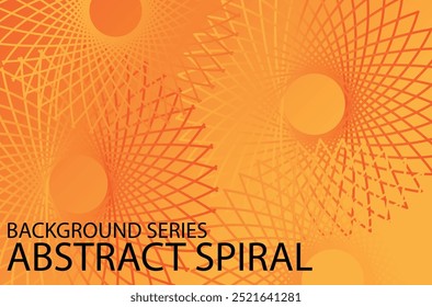 Espiral abstracta de fondo en naranja