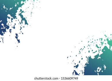 Background with abstract splashes. Abstract background. Abstract bright blue splashes for banner design. Vector graphic. Color stain. Vector sketch. Spray texture. Abstract blob. Health care concept