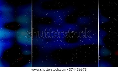 The background with abstract square banner and rain drops
