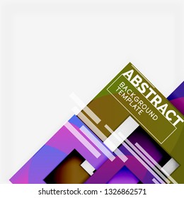 Abstrakte Hintergründe, geometrische Minimalvorlage, Vektorgrafik