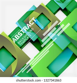 Background abstract squares, geometric minimal template, vector illustration