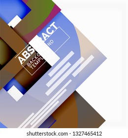 Background abstract squares, geometric minimal template, vector illustration