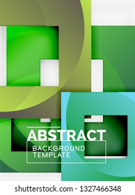 Background abstract squares, geometric minimal template, vector illustration