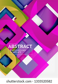 Abstrakte Hintergründe, geometrische Minimalvorlage, Vektorgrafik