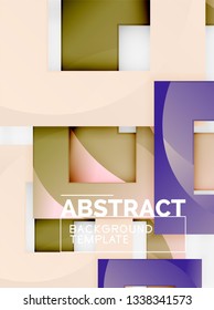 Abstrakte Hintergründe, geometrische Minimalvorlage, Vektorgrafik