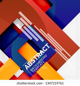Abstrakte Hintergründe, geometrische Minimalvorlage, Vektorgrafik